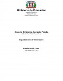 Departamento de Orientación Planificación Anual Año escolar 2017-2018