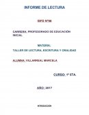 TALLER DE LECTURA, ESCRITURA Y ORALIDAD