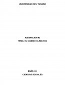 TEMA: EL CAMBIO CLIMATICO
