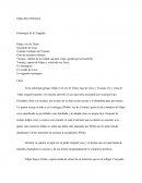 Tiresias, vidente de la ciudad, anciano ciego, guiado por un lazarillo.