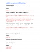 Análisis de varianza Multifactorial