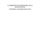 EL EMBARAZO NO INTENCIONAL EN LA ADOLESCENCIA
