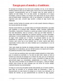 Energía para el mundo y el ambiente