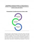 PROCEDIMIENTO A SEGUIR DE ACUERDO A LA CONSTITUCIÓN DE LA REPÚBLICA PARA INCORPORAR LOS TRATADOS INTERNACIONALES A NUESTRA LEGISLACIÓN VIGENTE.