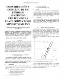 CONSTRUCCIÓN Y CONTROL DE UN PÉNDULO INVERTIDO UTILIZANDO LA PLATAFORMA LEGO MINDSTORMS EV3