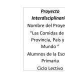 PROYECTO INTERDISCIPLINARIO