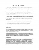 Aceite de palma. Beneficios y perjuicios