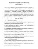 CONTRATO POR TIEMPO INDETERMINADO (POR LAS PARTES)