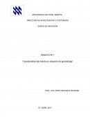 ENSAYO Nº 1 “Característica del Adulto en situación de aprendizaje”