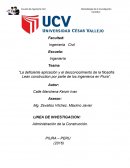 Análisis de la implementación de la filosofía Lean Construction en el sector construcción de Piura