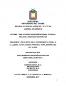 INFORME FINAL DE CURSO MONOGRÁFICO PARA OPTAR AL TÍTULO DE LICENCIADO EN DERECHO