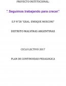 PROYECTO INSTITUCIONAL: ” Seguimos trabajando para crecer”