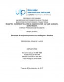 Propuesta de mejora de procesos en una Empresa Hotelera