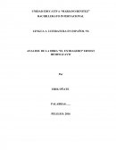 ANALISIS DE LA OBRA “EL VIEJO Y EL MAR” ERNEST HEMINGWAY