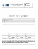 SOLICITUD USO DE CAMIONETA DESCRIPCIÓN DE LAS REVISIONES