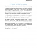 Percepción Sensorial y el lenguaje