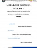 ENSAYO DE CARÁCTER DE LA POLICIA NACIONAL