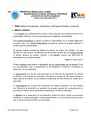 Laboratorio de Química Orgánica 1 Informe de Laboratorio Nº1