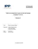 Taller de preparacion para la vida del trabajo Analisis F.O.D.A Modulo II