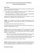 MODELO DE CONSTITUCIÓN DE SOCIEDAD ANÓNIMA CERRADA CON DIRECTORIO – (CON APORTES EN BIENES NO DINERARIOS)