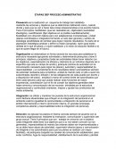 ETAPAS DEP PROCESO ADMINISTRATIVO