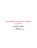 HERRAMIENTAS PARA LA APLICACIÓN DE UNA ESTRATEGIA