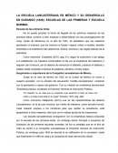 LA ESCUELA LANCASTERIANA EN DURANGO