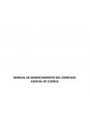 MANUAL DE GERENCIAMIENTO DEL COMPLEJO JUDICIAL DE CUENCA