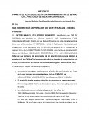 FORMATO DE SOLICITUD DE RECTIFICACION ADMINISTRATIVA DE ESTADO