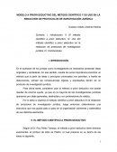 MODELO A PRIORI DEDUCTIVO DEL MÉTODO CIENTÍFICO Y SU USO EN LA REDACCIÓN DE PROTOCOLOS DE INVESTIGACIÓN JURÍDICA