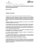 PRUEBA FINAL DE CONOCIMIENTOS TEORICOS-PRATICOS DEL MODUL0 MF-0620 MECANIZADO BASICO
