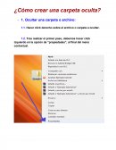 ENSAYO CÓMO OCULTAR CARPETAS