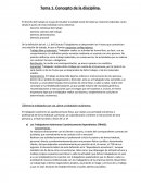 Derecho Laboral Tema 1. Concepto de la disciplina
