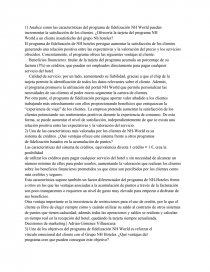Logistica nalice como las características del programa de fidelización NH World pueden. Página 1