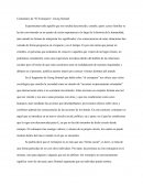 Comentario de El Extranjero - Georg Simmel