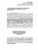 LA gran Incidente de liquidación de sociedad