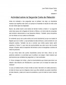 Actividad sobre la Segunda Carta de Relación