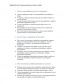 Código Ético de T.I para prestación de servicios o trabajo