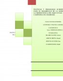 POLÍTICAS Y PROGRAMAS GUBERNAMENTALES PARA EL DESARROLLO DE LA AGRICULTURA EN LA MICROCUENCA DEL BAJO CUNAS: COMUNIDAD CAMPESINA DE CHAMBARÁ