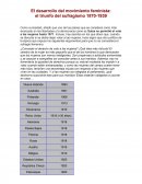 A que se debe Desarrollo movimiento feminista
