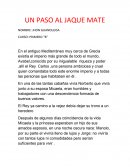 UN PASO AL JAQUE MATE