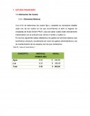 ESTUDIO FINANCIERO Estimación De Costos