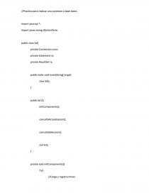 Java. Conectar base datos. Página 1