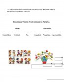 Confeccione un mapa cognitivo tipo caja sobre los tres principales valore y anti valores que poseemos como país: Ética