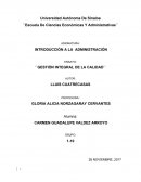 ENSAYO: ``GESTIÓN INTEGRAL DE LA CALIDAD``