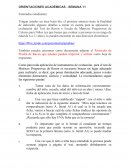 ORIENTACIONES ACADÉMICAS - SEMANA 11