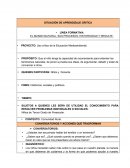 PROYECTO: Uso crítico de la Educación Medioambiental.