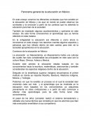 Panorama general de la educación en México