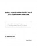 SENTIDO Y SUSTENTO DEL CAMBIO ORGANIZACIONAL EN LOS GOBIERNOS