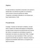 Cultura de la calidad actividad